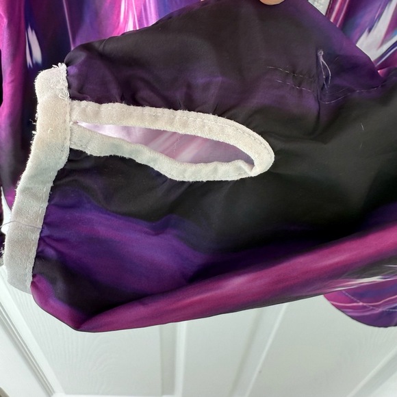 Fila Jacket Women's Medium Purple Windbreaker Multicolored Hooded Zip Up Galaxy - Picture 5 of 6